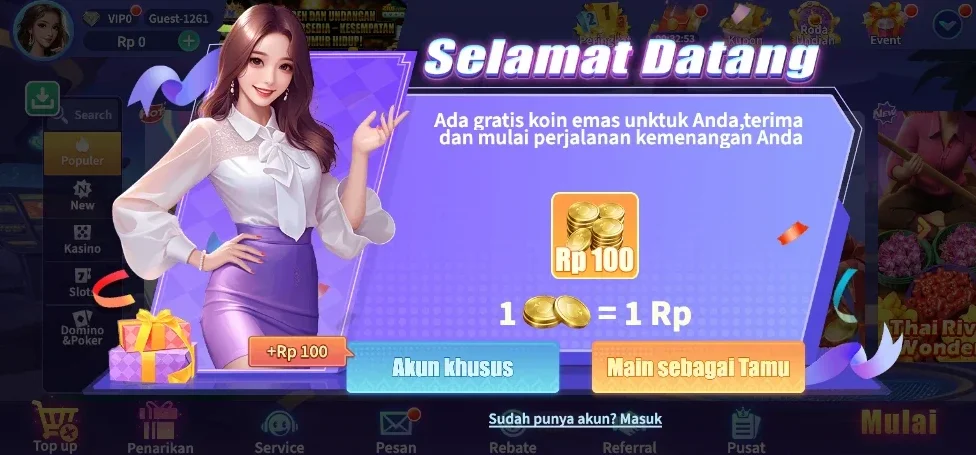 Screenshot Tampilan Game Slot ZK7